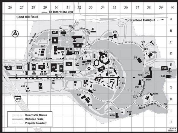 Map of SLAC